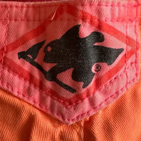 Vintage Gotcha Mens Size 31 Neon Orange Fade Orange New - Picture 5 of 5